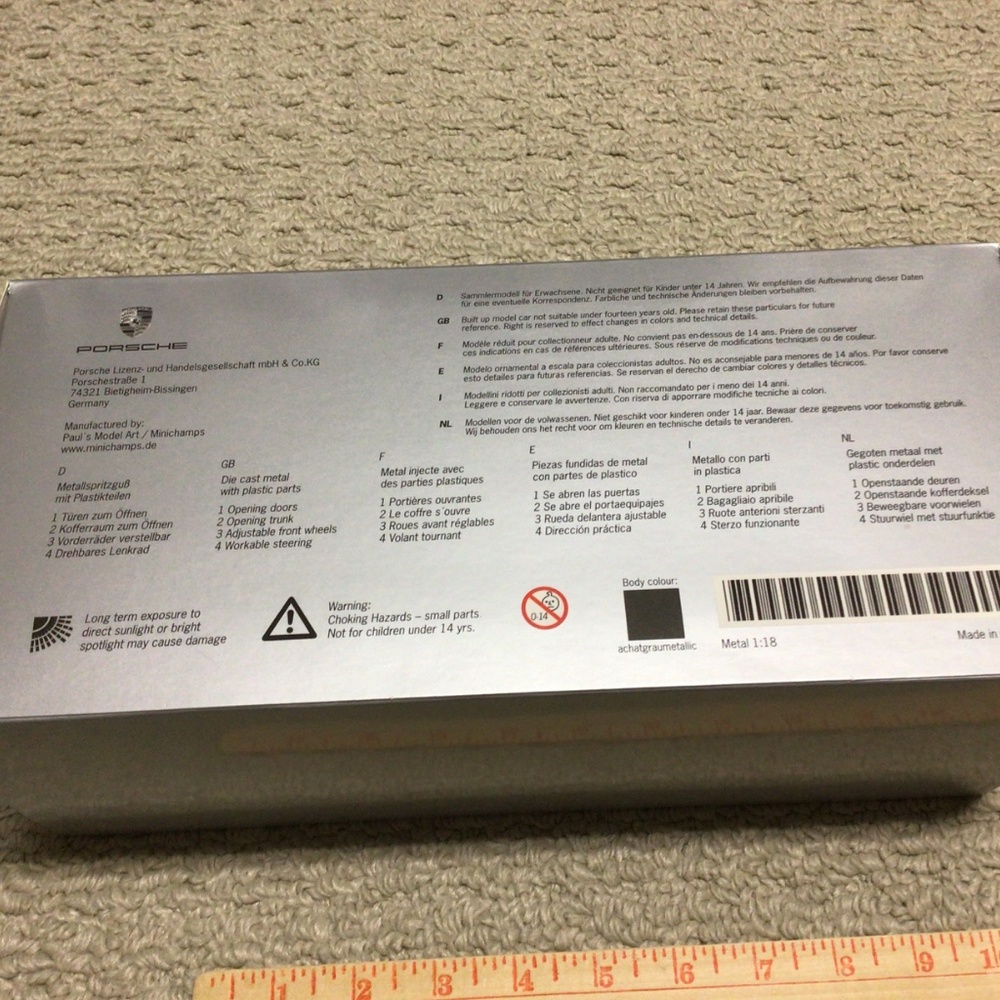Porsche Cayman S 1:18 Scale Model. New in Box. - Picture 9 of 9